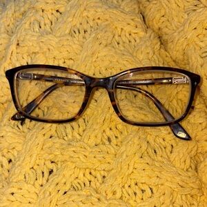 Versace Brown Tortoise Eyeglasses